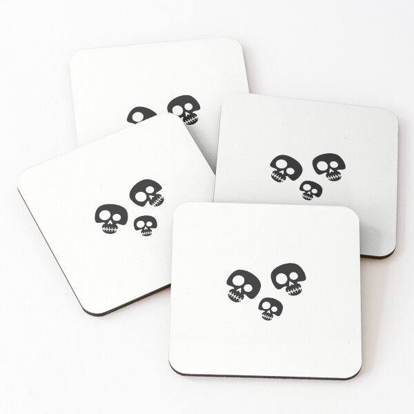Item preview, Dancing Skulls – Minimalist Gothic Art designed and sold by Witty Moon.