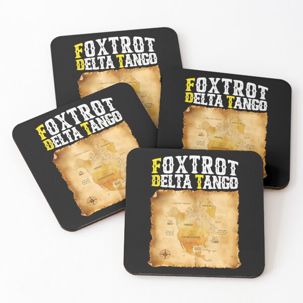 Item preview, Funny Foxtrots Delta Tangos America Map designed and sold by Dreamy-Scenes.