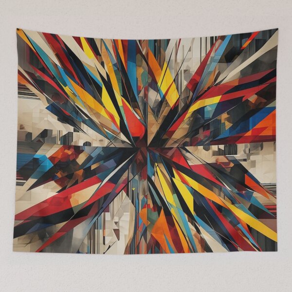 Item preview, Geometric art in bright colors designed and sold by Sigtrix.