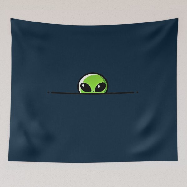 Item preview, Peaking Alien Artwork designed and sold by Planetporridge.