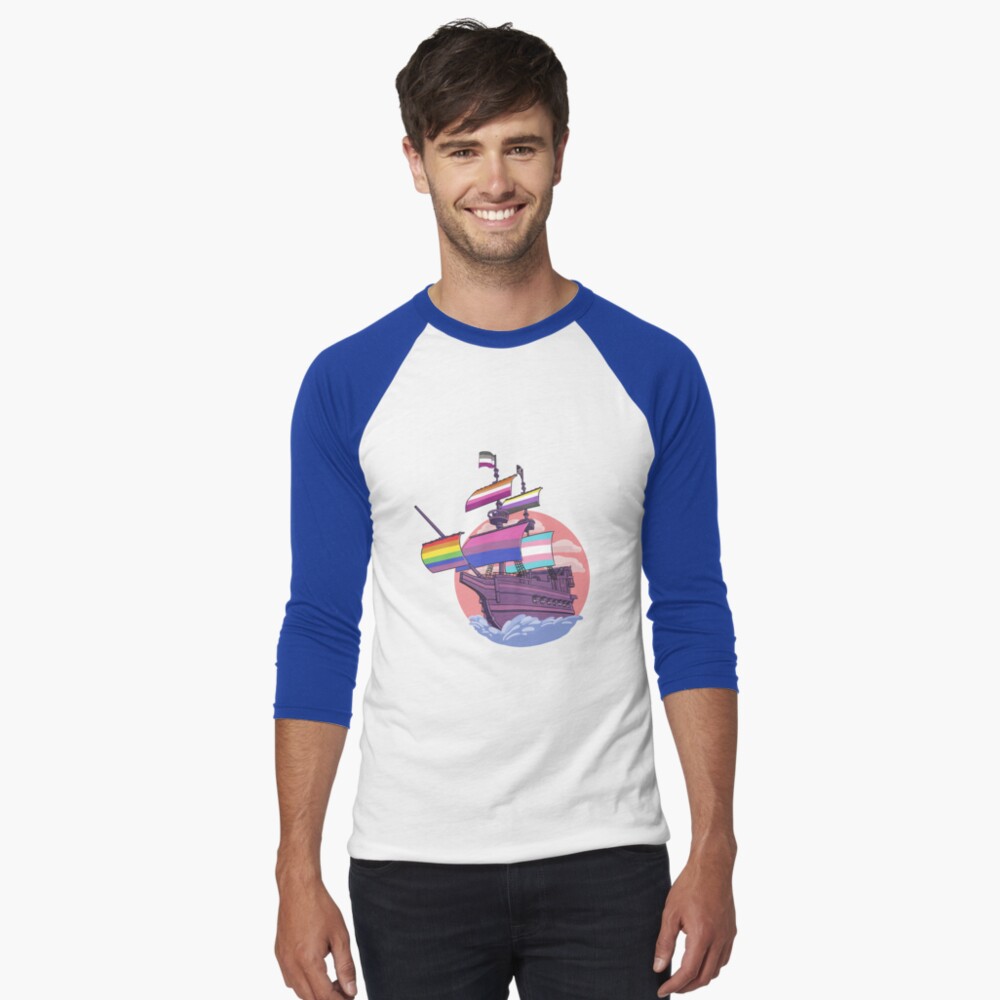 Artikel-Vorschau von Baseballshirt mit 3/4-Arm, designt und verkauft von RaccoonOverlord.