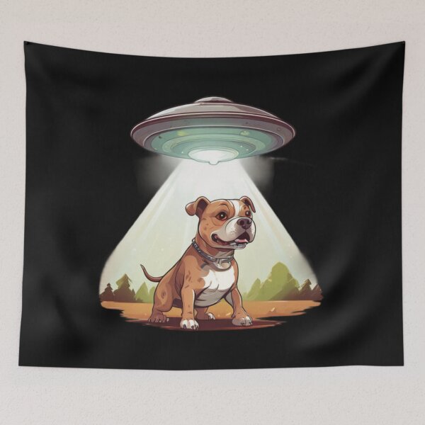 Item preview, Pitbull Abduction Design designed and sold by Planetporridge.