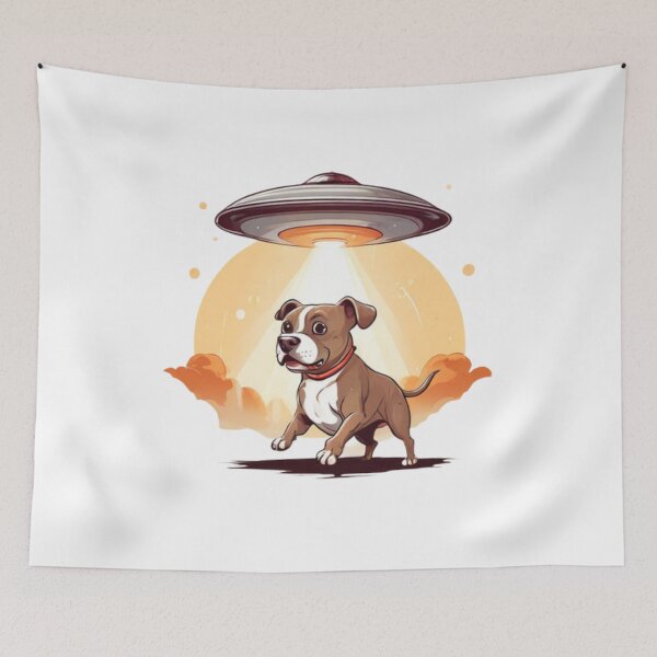 Item preview, Pitbull Abduction designed and sold by Planetporridge.