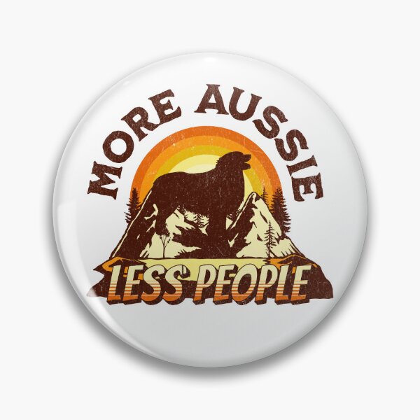 Item preview, More Aussie Less People Vintage Hiking Camping Gift designed and sold by Guarddogdrive.