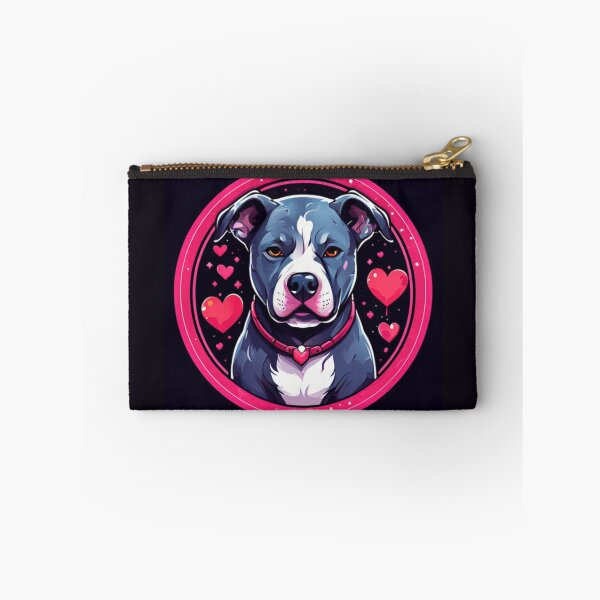 Item preview, Pitbull with hearts Art designed and sold by Planetporridge.