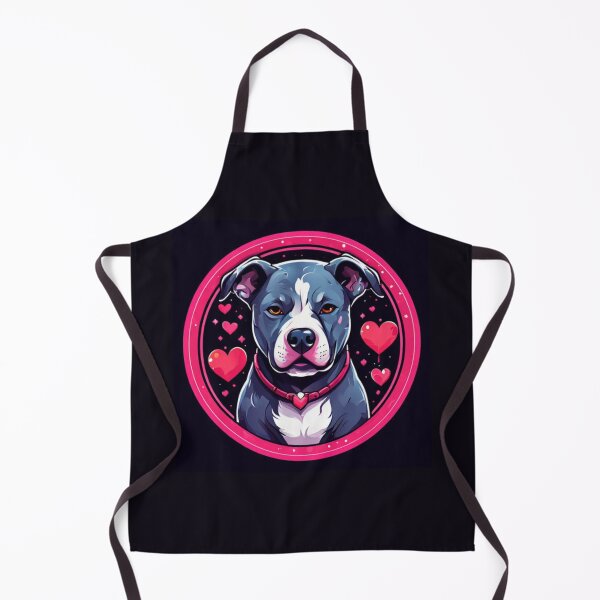 Item preview, Pitbull with hearts Art designed and sold by Planetporridge.