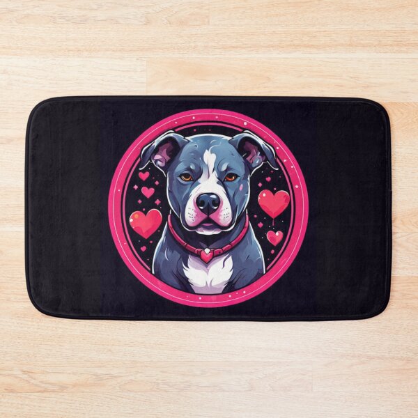 Item preview, Pitbull with hearts Art designed and sold by Planetporridge.