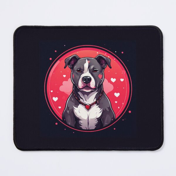 Item preview, Pitbull with hearts Design designed and sold by Planetporridge.
