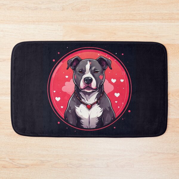 Item preview, Pitbull with hearts Design designed and sold by Planetporridge.