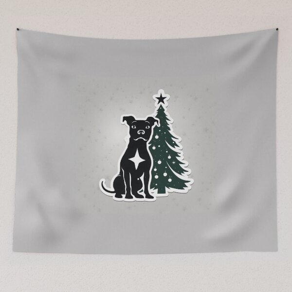 Item preview, Christmas Dog and Tree designed and sold by Planetporridge.