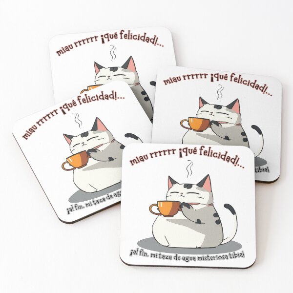 Item preview, Meow Rrrrr How Happy! Gatito Blanco & Café Misterioso. designed and sold by FreeSoulLab.