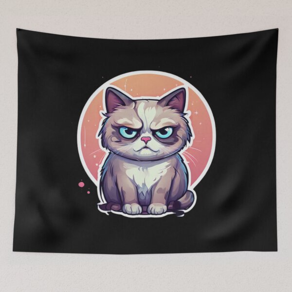 Item preview, Angry Cat Art designed and sold by Planetporridge.