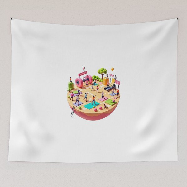 Item preview, Planet Fitness Miniature – Fun Design for Sports Lovers designed and sold by StormArte.