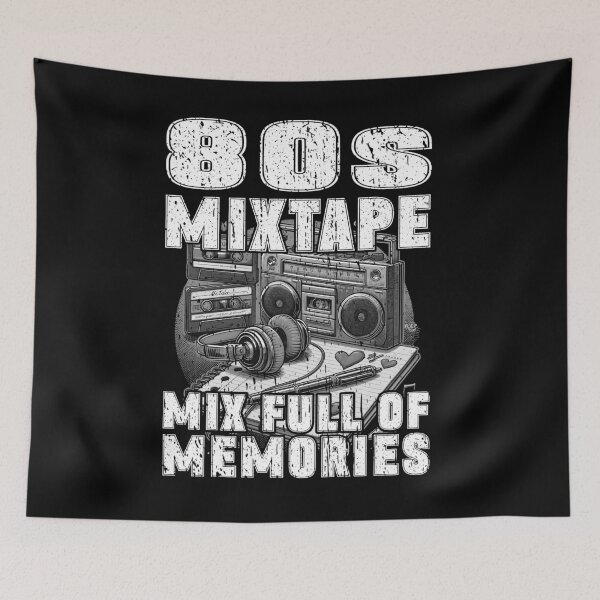 Item preview, 80s MIXTAPE MIX FULL OF MEMORIES retro vintage cassette vinyl albums my favourite songs my mix tape  designed and sold by Jt41.