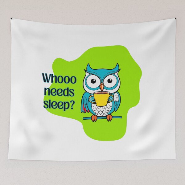 Item preview, Night Owl. Funny design for coffee and owl lovers. designed and sold by FreeSoulLab.