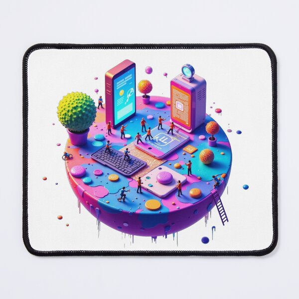 Item preview, Miniature Technology Planet - Fun Gift for Geeks and Tech Lovers designed and sold by StormArte.