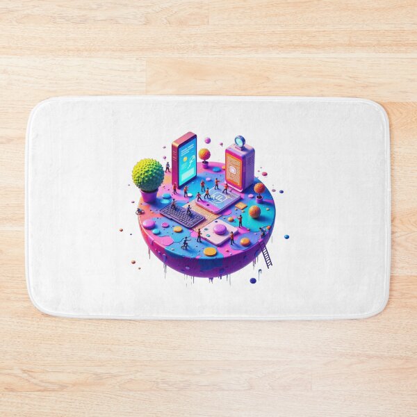 Item preview, Miniature Technology Planet - Fun Gift for Geeks and Tech Lovers designed and sold by StormArte.