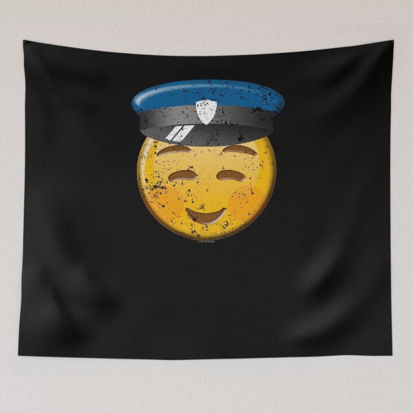 Item preview, Funny Police Emoji Smiley Police T Shirt designed and sold by shoppzee.