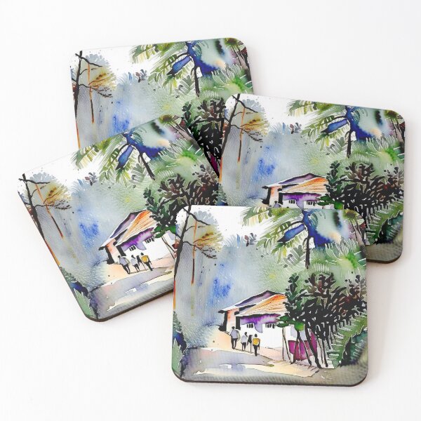 Item preview, village house on the beach in a palm grove designed and sold by subhashlimaye.