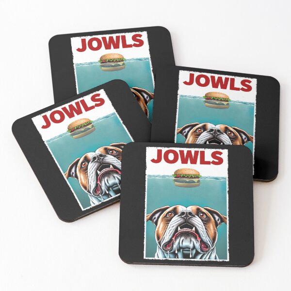 Item preview, Funny American Bulldog and Hamburger Parody Jowls Dog Lover designed and sold by Kimberley King Art  King Art.
