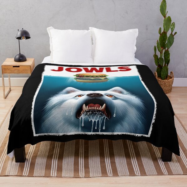 Item preview, Funny American Eskimo Dog and Hamburger Parody Jowls Dog Lover designed and sold by Kimberley King Art  King Art.