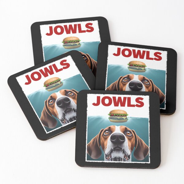 Item preview, Funny American Foxhound Dog and Hamburger Parody Jowls Dog Lover designed and sold by Kimberley King Art  King Art.