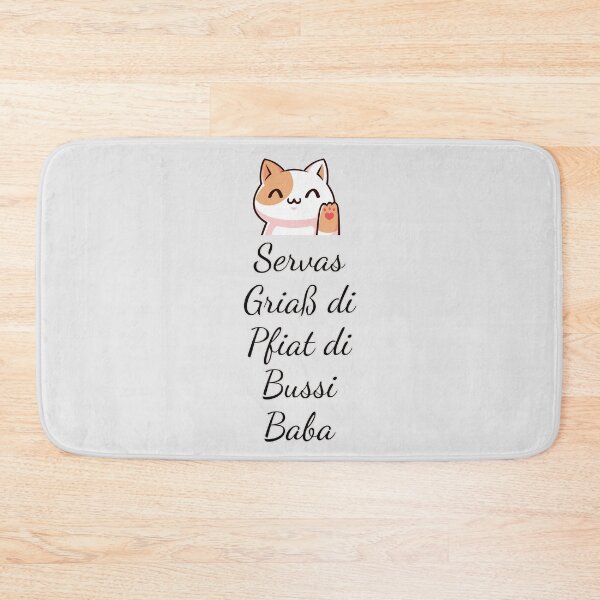 Item preview, Viennese Charm – Servas, Griaß di, Pfiat di, Bussi, Baba designed and sold by mycreastyle.