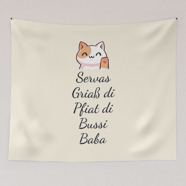 Item preview, Viennese Charm – Servas, Griaß di, Pfiat di, Bussi, Baba designed and sold by mycreastyle.