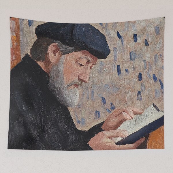 Item preview, Geoffrey Chaucer | Post-impressionist painting style designed and sold by ComicsFactory.