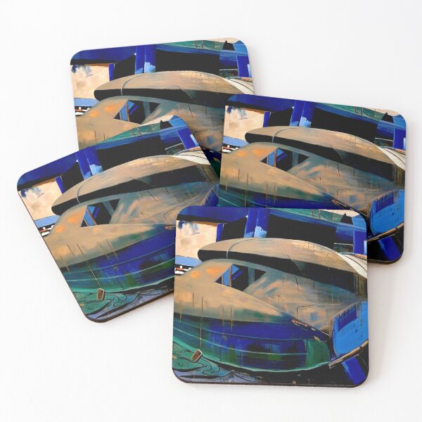 Item preview, water color of a old ship wreck near goa beach india designed and sold by subhashlimaye.
