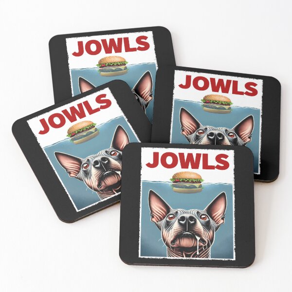 Item preview, Funny American Hairless Terrier Dog and Hamburger Parody Jowls Dog Lover designed and sold by Kimberley King Art  King Art.