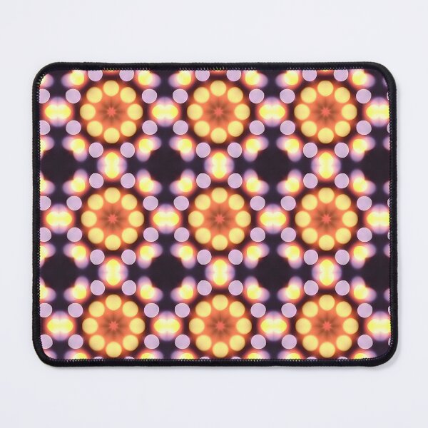 Item preview, Mesmerizing Blue Yellow Violet Blur Circle Pattern – Elegant Fabric for Living Room Decor designed and sold by naivnoia.