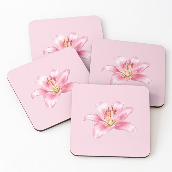 Item preview, Pink lily flower  designed and sold by svarupa.