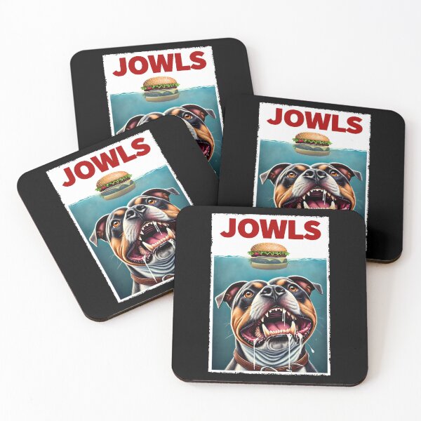 Item preview, Funny American Staffordshire Terrier and Hamburger Parody Jowls Dog Lover designed and sold by Kimberley King Art  King Art.