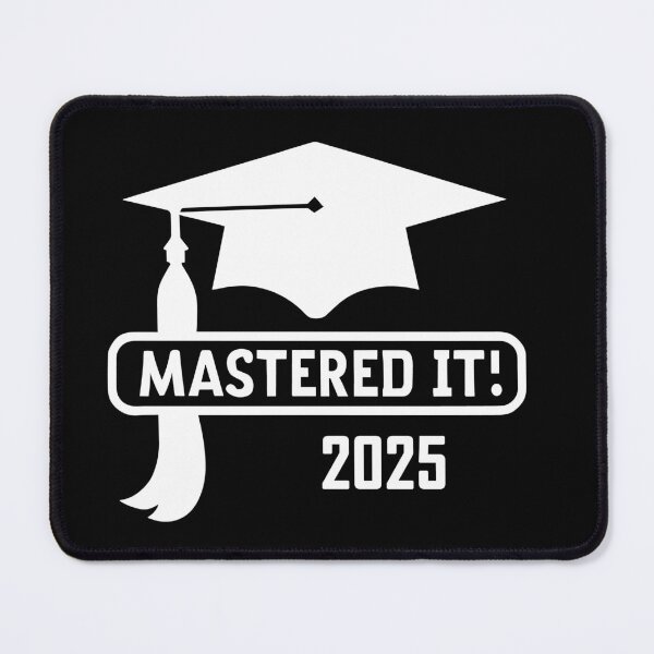 Item preview, Mastered it 2025 white - Achievement Unlocked designed and sold by EmeraldeaArt.