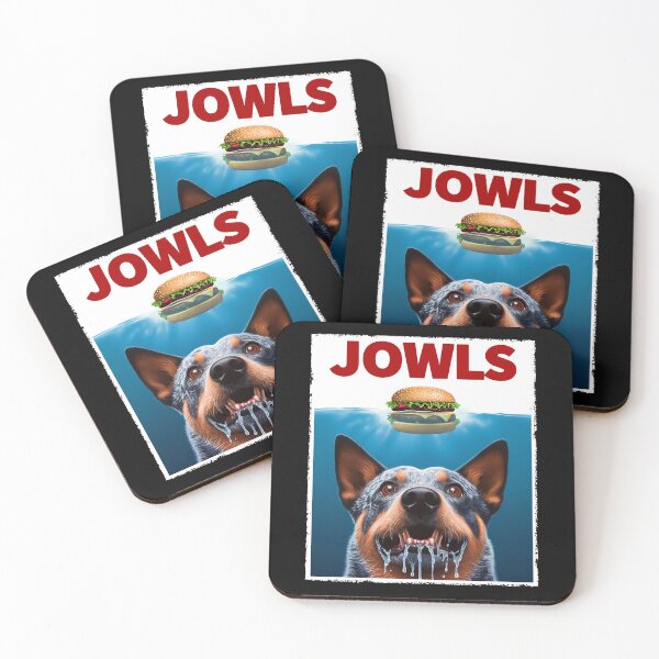 Item preview, Funny Australian Cattle Dog and Hamburger Parody Jowls Dog Lover designed and sold by Kimberley King Art  King Art.