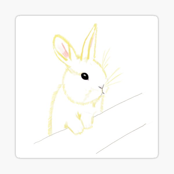 Item preview, Cute Yellow Rabbit designed and sold by Violette333.
