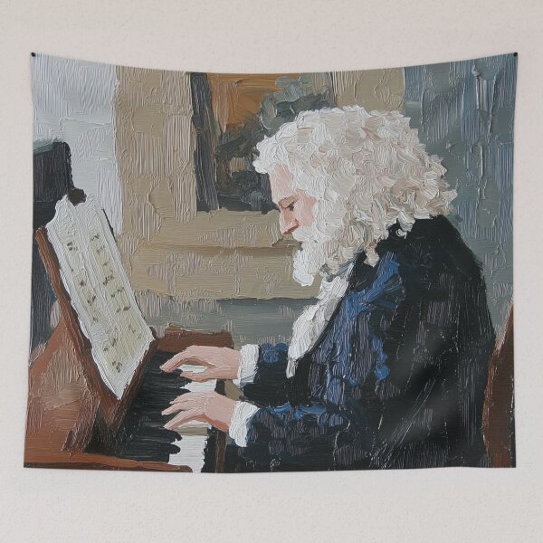 Item preview, Georg Philipp Telemann | Post-impressionist painting style designed and sold by ComicsFactory.