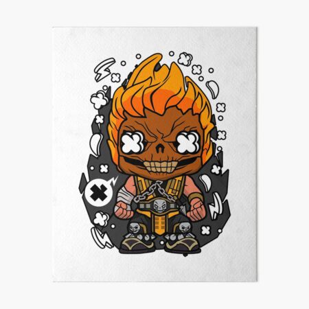 Artikel-Vorschau von Feuer-Skorpion-Krieger im Chibi-Art-Stil, designt und verkauft von mafiatees-intl.