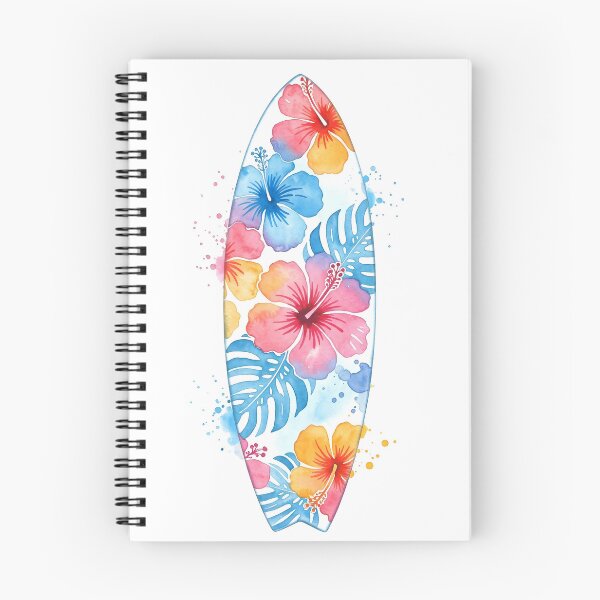Item preview, Surfboard hibiscus pattern designed and sold by svarupa.