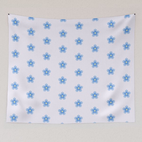 Item preview, Blue Circular Cartoon Flower designed and sold by Studio Sonder.