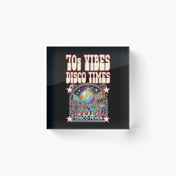 Item preview, 70s VIBES DISCO TIMES retro disco dancing clubbing design  designed and sold by Jt41.