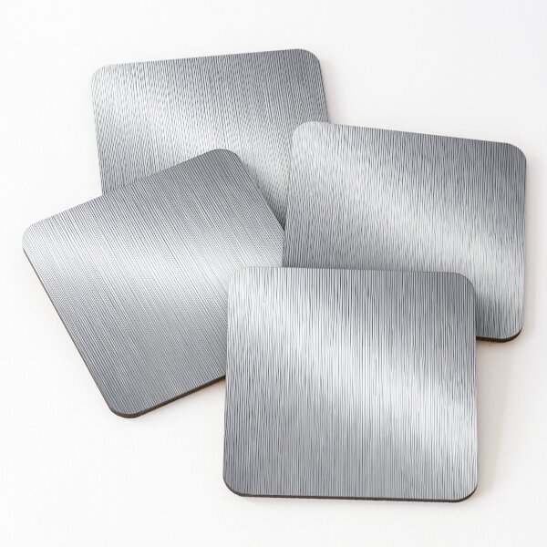 Item preview, Wavy Metallic Stripes on Brushed Steel designed and sold by SurfaceCraft Studio.