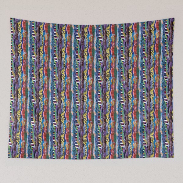 Item preview, Modern Hatching in Dynamic Waves designed and sold by MidArtForge.
