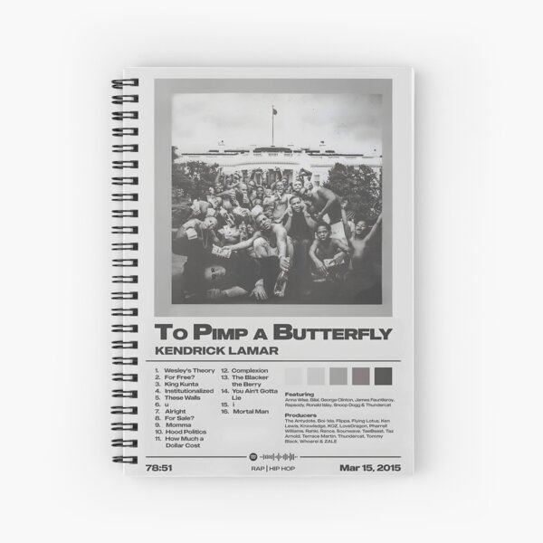 Aperçu de l'œuvre Pour pimper un papillon Kendrick Lamar - Album de la liste des pistes créée et vendue par Ginovativedy.