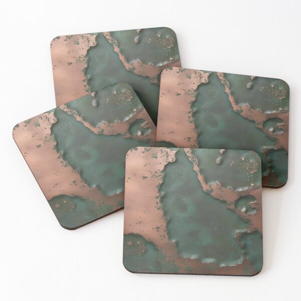 Item preview, Oxidized Copper and Patina Abstract Texture designed and sold by SurfaceCraft Studio.