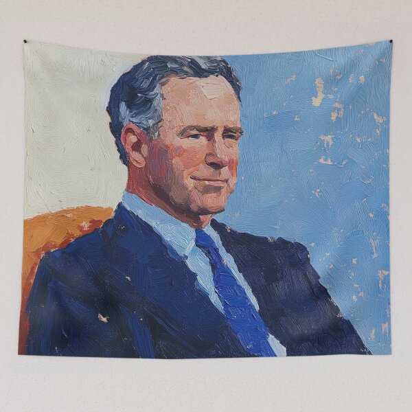 Item preview, George H. W. Bush | Post-impressionist painting style designed and sold by ComicsFactory.