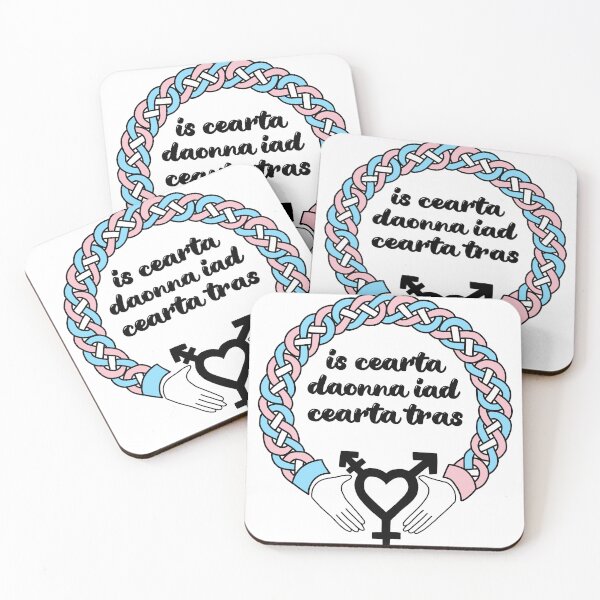 Item preview, trans rights are human rights - Irish claddagh [Gaeilge version] designed and sold by Nyctolust.
