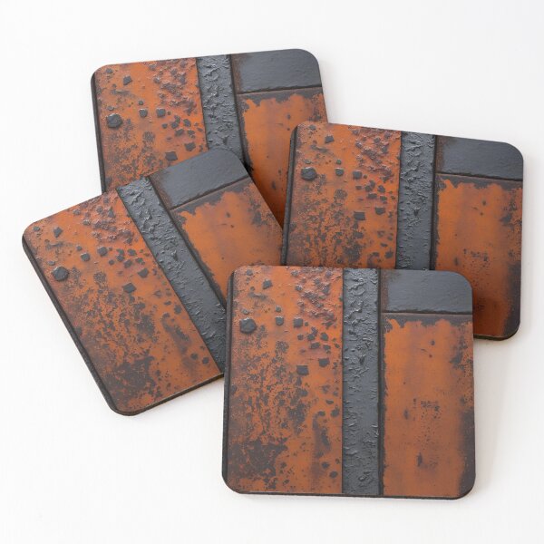 Item preview, Rusted Iron Panels with Industrial Texture designed and sold by SurfaceCraft Studio.