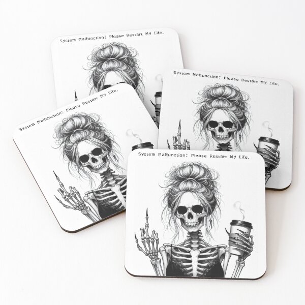 Item preview, System Malfunction:Please Restart My Life female skeleton designed and sold by Savage.SelfHelp .